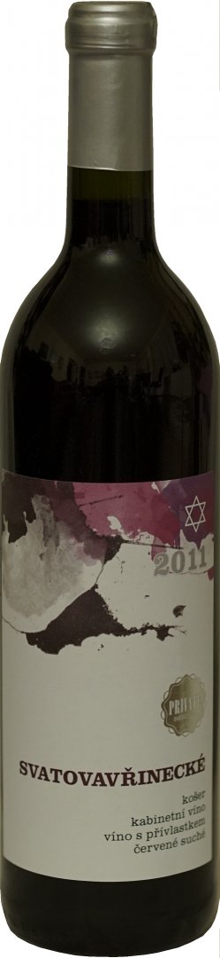 Fľaša vína Svatovavřinecké košer 2011, kabinetné víno (suché)