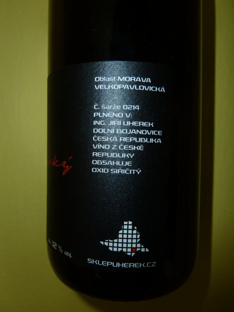 Fľaša vína Muškát moravský (Svatomartinské) 2014, zemské víno