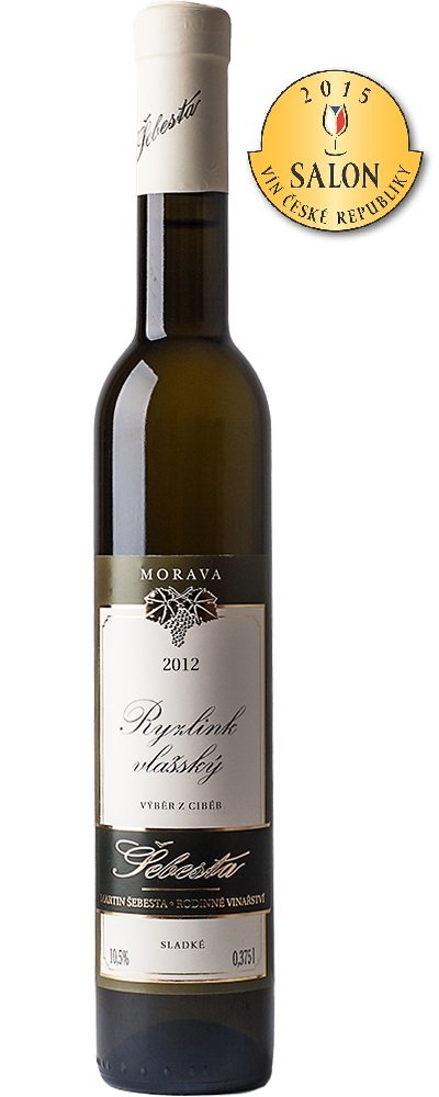 Fľaša vína Ryzlink vlašský 2012, cibébový výber (sladké)
