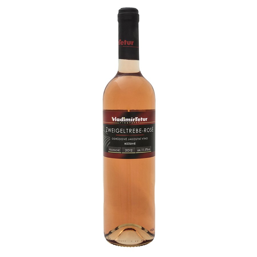 Fľaša vína Zweigeltrebe - rosé 2013, akostné víno (suché)