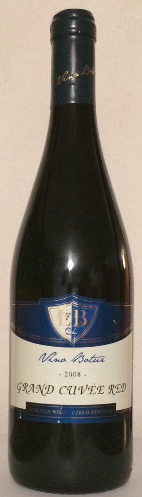 Fľaša vína Grand Cuveé Red (Cabernet Sauvignon x Alibernet) 2008, pozdný sber (suché)