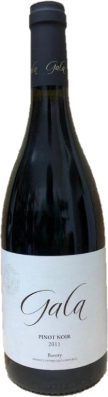 Fľaša vína Pinot noir 2011, výber z hrozna (suché)