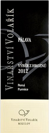 Fľaša vína Pálava 2012, výber z hrozna (sladké)