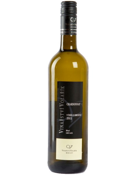 Fľaša vína Chardonnay 2011, výber z hrozna (polosladké)