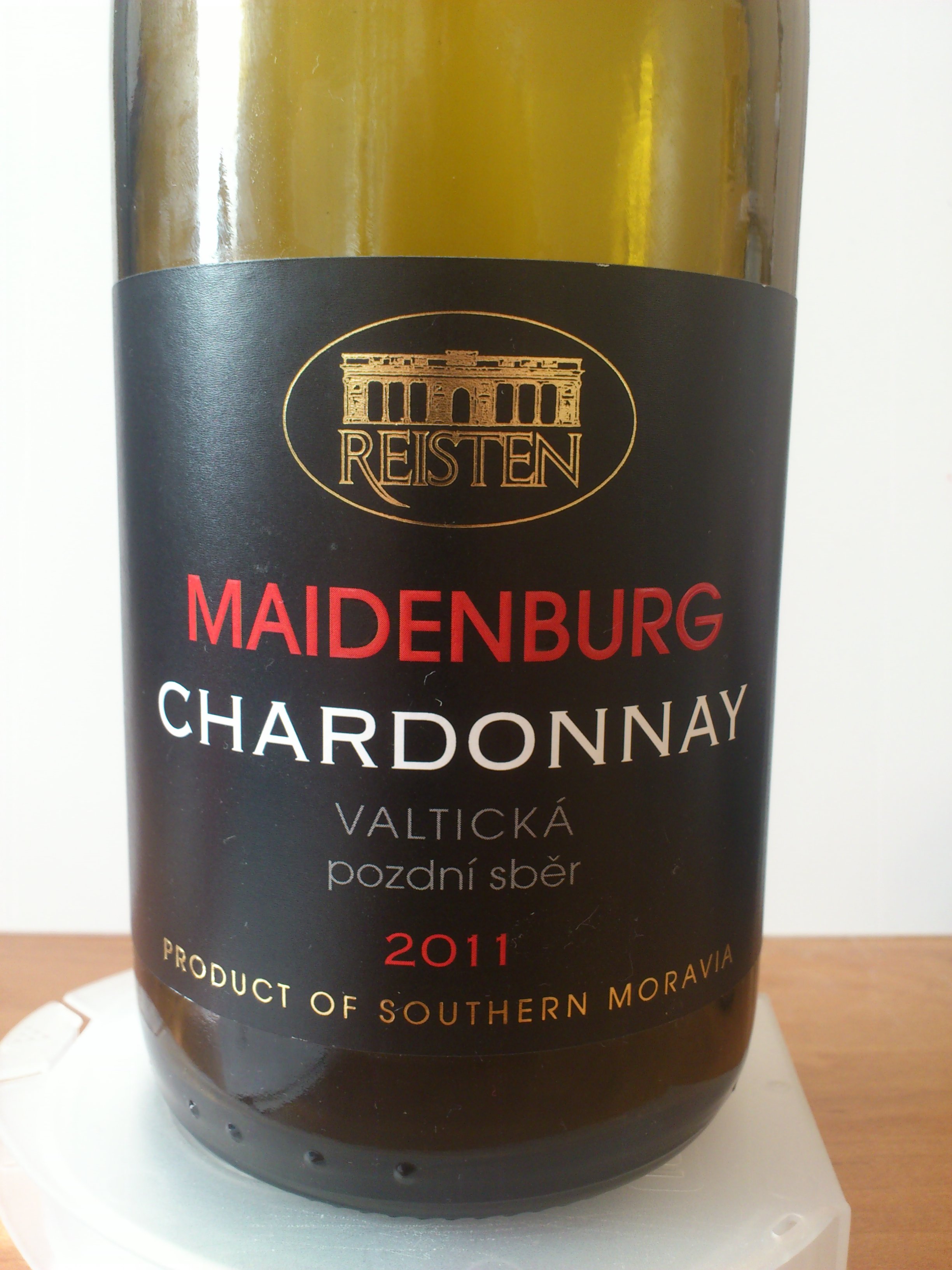 Fľaša vína Chardonnay (Maidenburg) 2011, pozdný sber (suché)