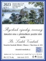 Ryzlink rýnský, červený 2023 Ryzlink rýnský, červený 2023