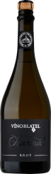 Sekt Víno Blatel Charmat brut 2021, akostné šumivé víno