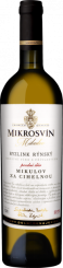 Ryzlink rýnský (Za cihelnou) 2019, pozdný sber (suché), Vinařství Mikrosvín Mikulov