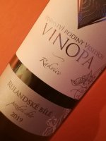 Rulandské bílé 2019, pozdný sber (polosuché), Vinopa