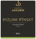 Ryzlink rýnský 2016, pozdný sber