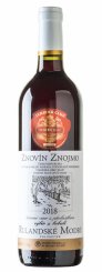 Rulandské modré 2018, bobuľový výber (polosuché), Znovín Znojmo
