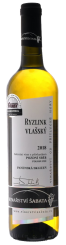 Ryzlink vlašský - polosuché 2018, pozdný sber (polosuché), Vinařství Šabata