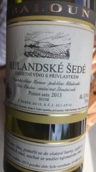 Rulandské šedé 2013 Rulandské šedé 2013