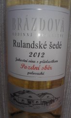 Rulandské šedé 2012 Rulandské šedé 2012