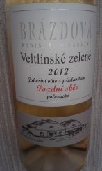 Veltlínské zelené 2012 Veltlínské zelené 2012