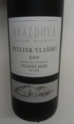 Ryzlink Vlašský 2009 Ryzlink Vlašský 2009