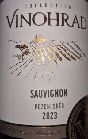 Fľaša vína Sauvignon 2023, pozdný sber (suché)