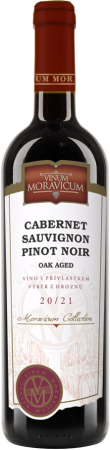 Fľaša vína Cabernet Sauvignon Pinot noir, výber z hrozna (suché)