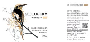 Fľaša vína Cuvée Rozárka Sur-Lie 2023, moravské zemské víno (polosuché)
