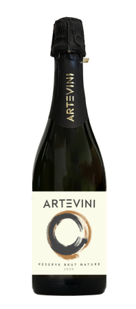 Fľaša vína RÉSERVE Brut Nature Chardonnay & Pinot noir 2020, šumivé víno (brut nature)
