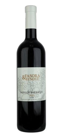 Fľaša vína Merlot Barrique 2023, zemské víno (suché)