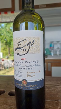 Fľaša vína Ryzlink vlašský (EGO No. 69) 2024, pozdný sber (suché)