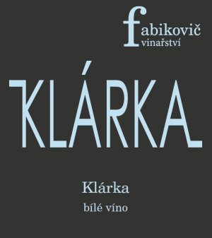 Fľaša vína Klárka 2024, moravské zemské víno (polosuché)