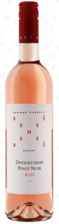 Fľaša vína Pinot noir, Zweigeltrebe Rosé 2024, kabinetné víno (suché)