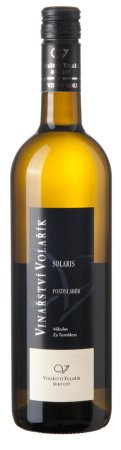 Fľaša vína Solaris 2024, výber z hrozna (polosuché)