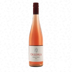 Fľaša vína Merlot rosé 2024, zemské víno (suché)