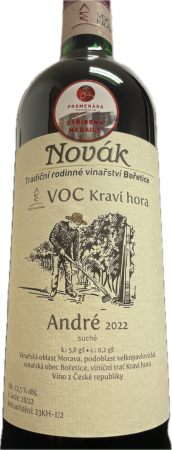 Fľaša vína André 2022, voc (suché)