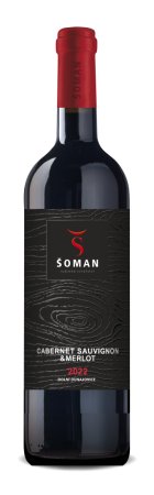Fľaša vína Cabernet Sauvignon + Merlot 2022, pozdný sber (suché)