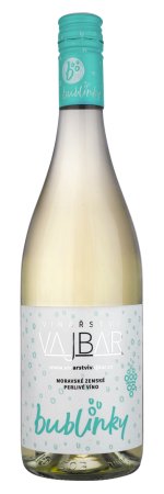 Fľaša vína Veltlínské zelené + Muller Thurgau BUBLINKA 2024, moravské zemské víno - perlivé (suché)