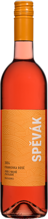 Fľaša vína Frankovka rosé 2024, výber z hrozna (polosladké)