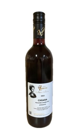 Fľaša vína Cuvée Chiara 2023, moravské zemské víno (polosuché)