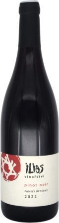 Fľaša vína Pinot noir Family reserve 2022, pozdný sber (suché)