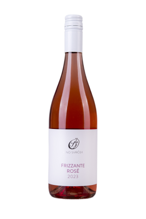 Fľaša vína Frizzante Rosé 2023, moravské zemské víno - perlivé (polosladké)