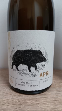 Fľaša vína Chardonnay APRI 2016, moravské zemské víno (suché)