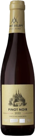 Fľaša vína Pinot noir Barbora 2022, české zemské víno (suché)