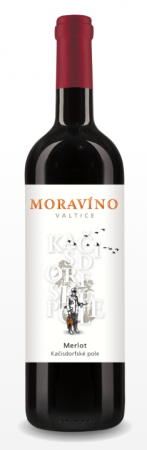 Fľaša vína Merlot 2022, pozdný sber (suché)