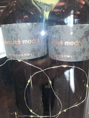 Fľaša vína Rulandské modré 2019, zemské víno (suché)