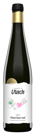Fľaša vína Pinot Noir rosé 2021, české zemské víno (suché)