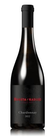 Fľaša vína Chardonnay, pozdný sber (suché)