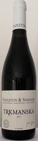 Fľaša vína Pinot Noir (Trkmanska) 2007, moravské zemské víno (suché)