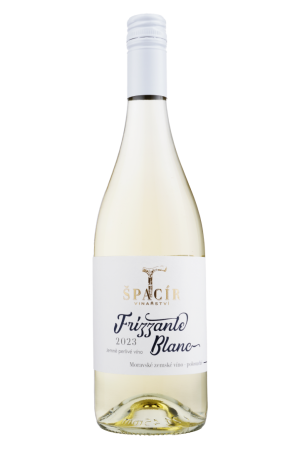 Fľaša vína Frizzante Blanc 2023, perlivé víno (polosuché)