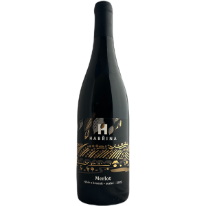 Fľaša vína Merlot 2022, výber z hrozna (suché)