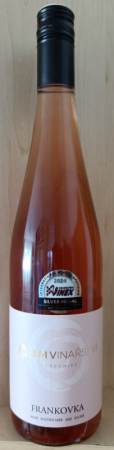 Fľaša vína Frankovka rosé 2023, pozdný sber (suché)
