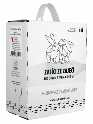 Fľaša vína Rulandské šedé, moravské zemské víno (polosuché)