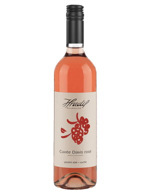 Fľaša vína Cuvée Davis rosé 2023, pozdný sber (suché)