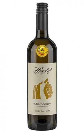 Fľaša vína Chardonnay 2023, pozdný sber (suché)
